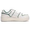 Li Ning Cheese Slip Resistant Low top Skateboard Shoes Women's White Green AGCU104-3