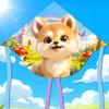 Animal Kite Dog 3d Polyester Triangle Flying Toy For Outdoor Recreation