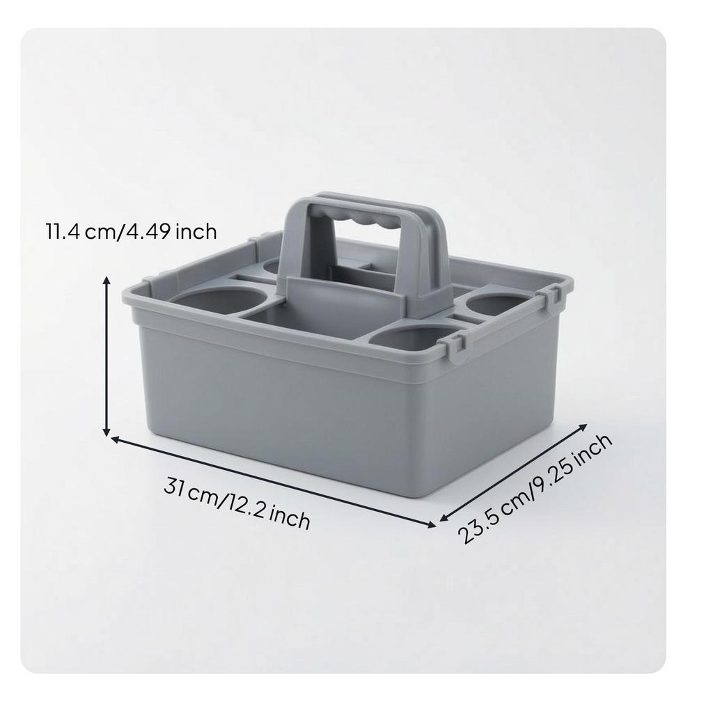 Cleaning Organizer with Handle Versatile Container Compact for Cleaners