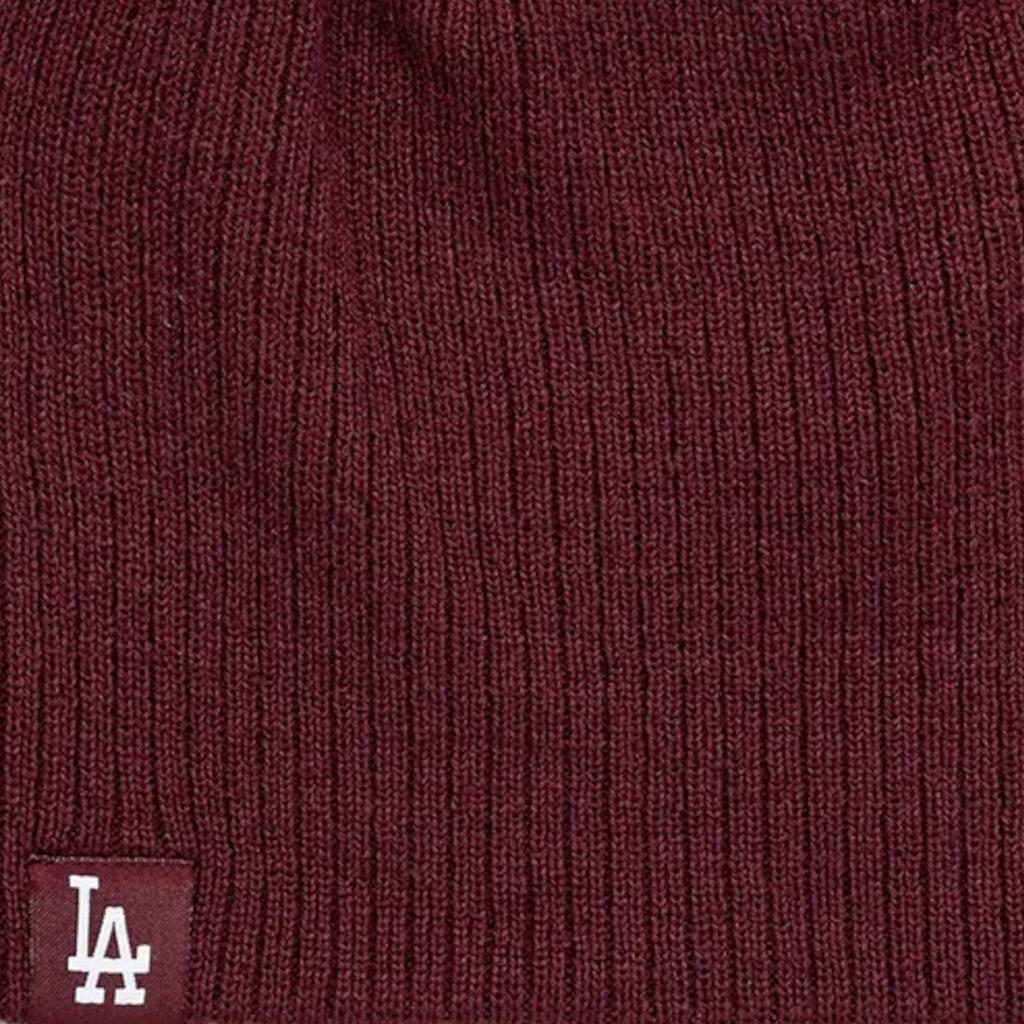 New Era Skully Los Angeles Dodgers Hat, Mens burgundy Cap