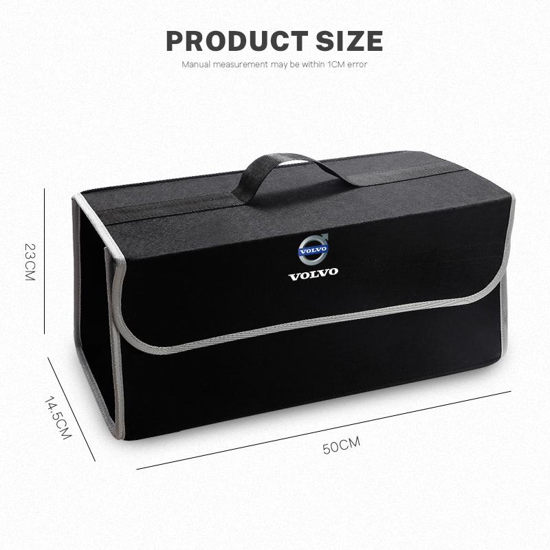 Для Volvo XC90 XC60 V50 S60 V70 V60 V40 S90 olestar AWD XC40 S8 Автомобильная войлочная сумка для хранения Органайзер-бокс в багажник Складной чехол для инструментов