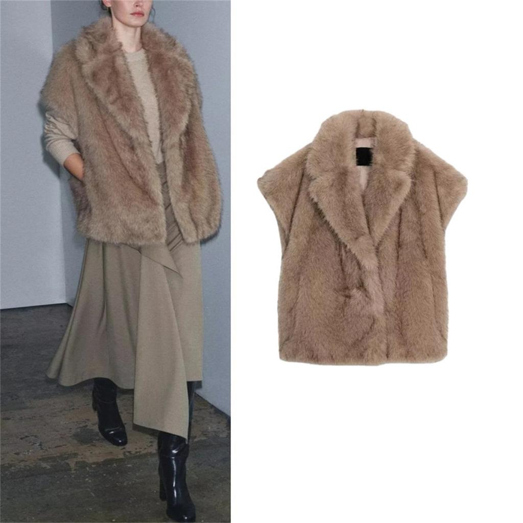 Vest Vest Winter New Products, Women'S Clothing, Elegant Style Fashion Artificial Fur Lapel 2212243 Fur