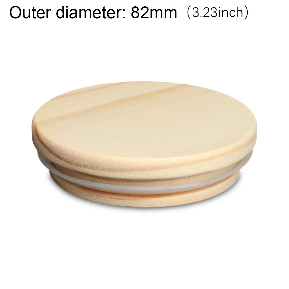Sizes Compatible Bottle Sealing Caps Mason Jar Lid Wide Mouth Cover Canning Storage Wood Lids