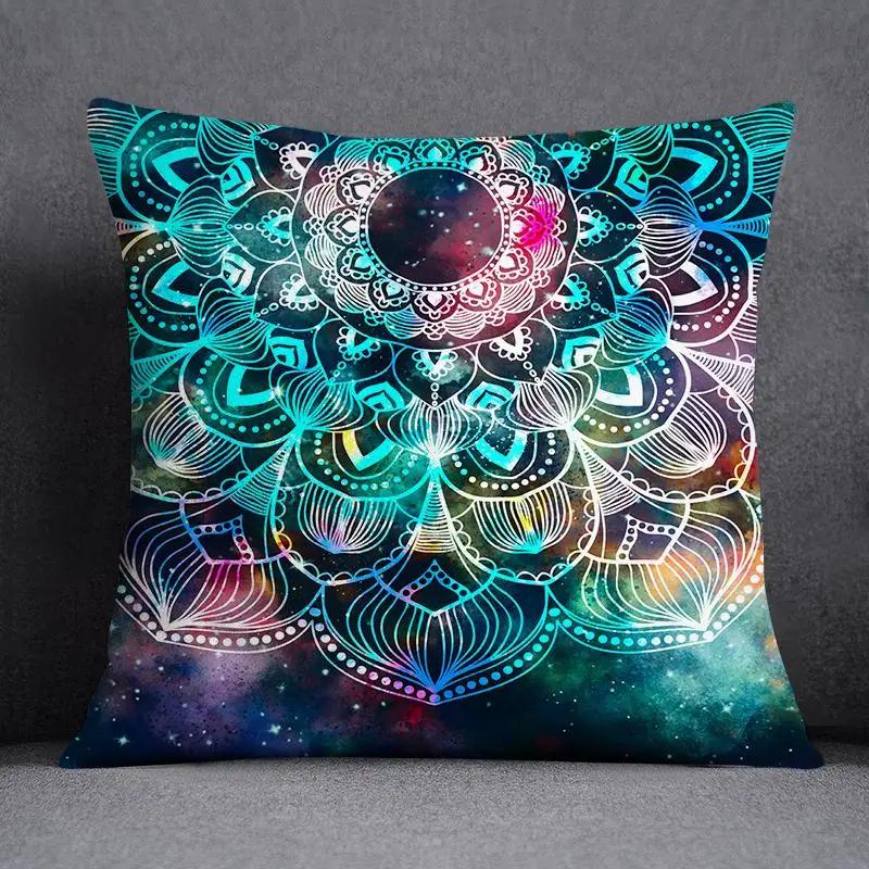 Dark Green Flower and Animal Pattern Home Decoration Pillowcase Square Pillowcase Home Office Decoration Cushion Cover