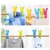 4Pcs Beach Towel Clips Plastic Quilt Pegs For Laundry Sunbed Lounger Clothes Pegs Home Bathroom Organization