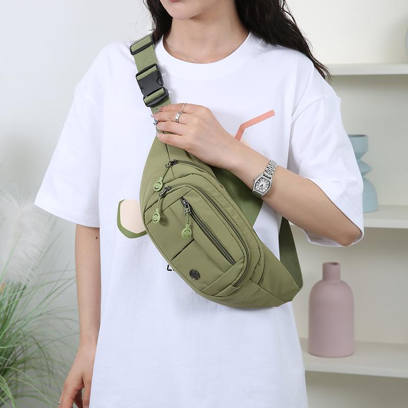 Unisex Lightweight Waist Pack – Secure Zippered Pockets, Adjustable Strap Wear As Chest or Belt Bag