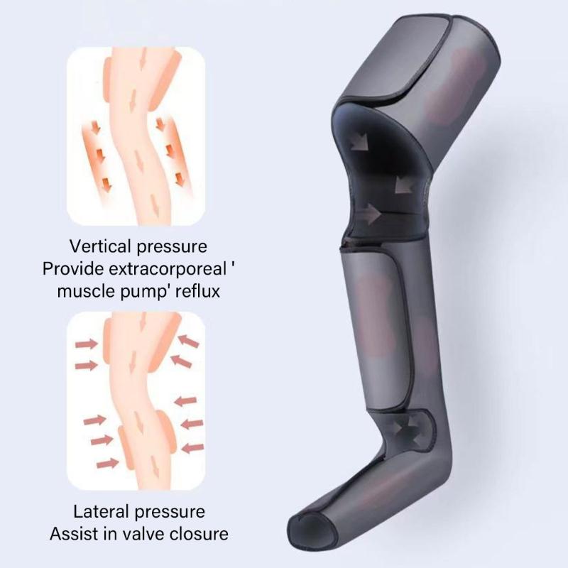 Массажер для ног с воздушным сжатием для стоп, икр, бедер, коленей. Простой в использовании массажер для ног и стоп при отеках