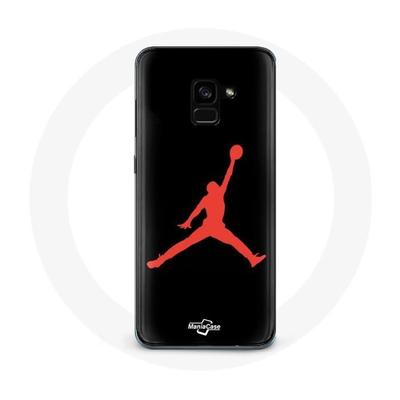 Coque - Michael Jordan - Samsung Galaxy A8 Plus - Rouge - Rigide - Sportif