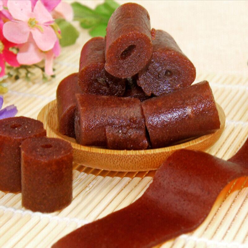 Рулет из боярышника 500г Фруктовая кожура Боярышник Сухой торт Закуска для детей Вкусная еда