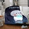 Customiz Name Personality Bubu Dudu (3) Blanket Soft &Warm Sofa Office Bed Travel Lunch Break Blanket, Gift Suitable for All Seasons