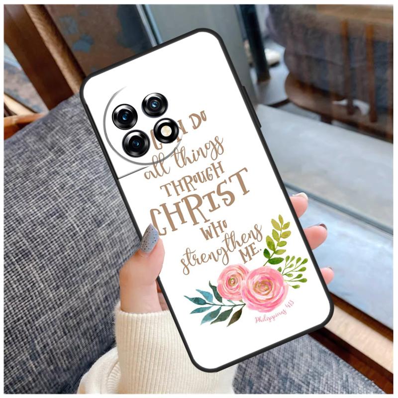 Bible Qutoes Verse Belief God Jesus Case For OnePlus 15 12R 13R 13T 10T 8T 13 12 11 10 Pro Nord 5 CE 2 3 4 Lite N20 N30 Coque