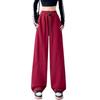 Scimitar Pants Women's New High-waisted Sweatpants Wide-leg Banana Pants Straight-leg Pants Autumn and Winter Velvet Sports Pants