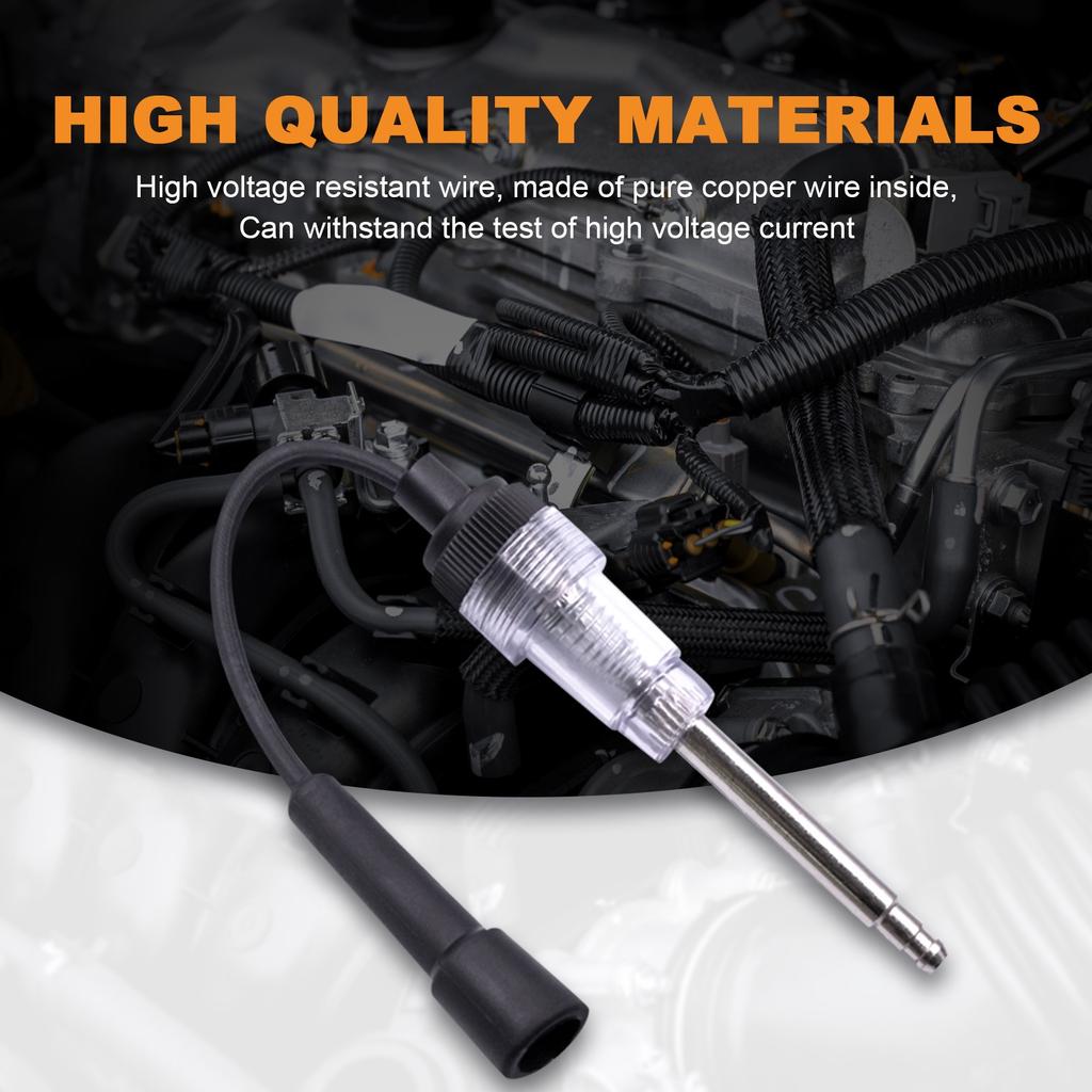 Straight Boot Engine Ignition Tester Light Easy To Use, Small Armature Diagnostic Detector Tool For Automotive, Car, Lawnmower, Motorc