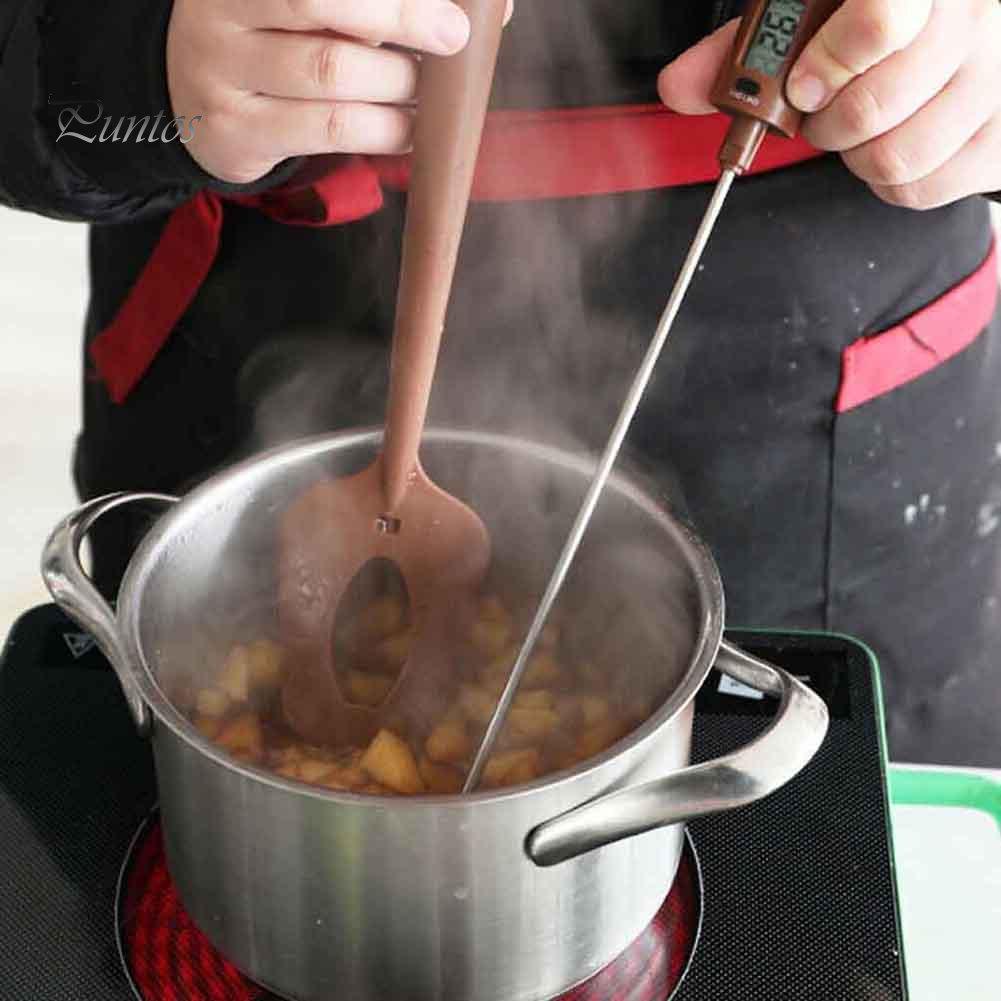 Kitchen Baking Tool Silicone Digital Spatula Cooking Thermometer Stirrer Food