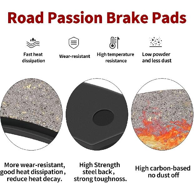 Road Passion FA270 Rear Brake Pads for POLARIS ATV Trail Blazer 250 400(1999-2004)/Trail Boss 325 330(2000-2004)/Xplorer 250 400 4x4(1999-2005)