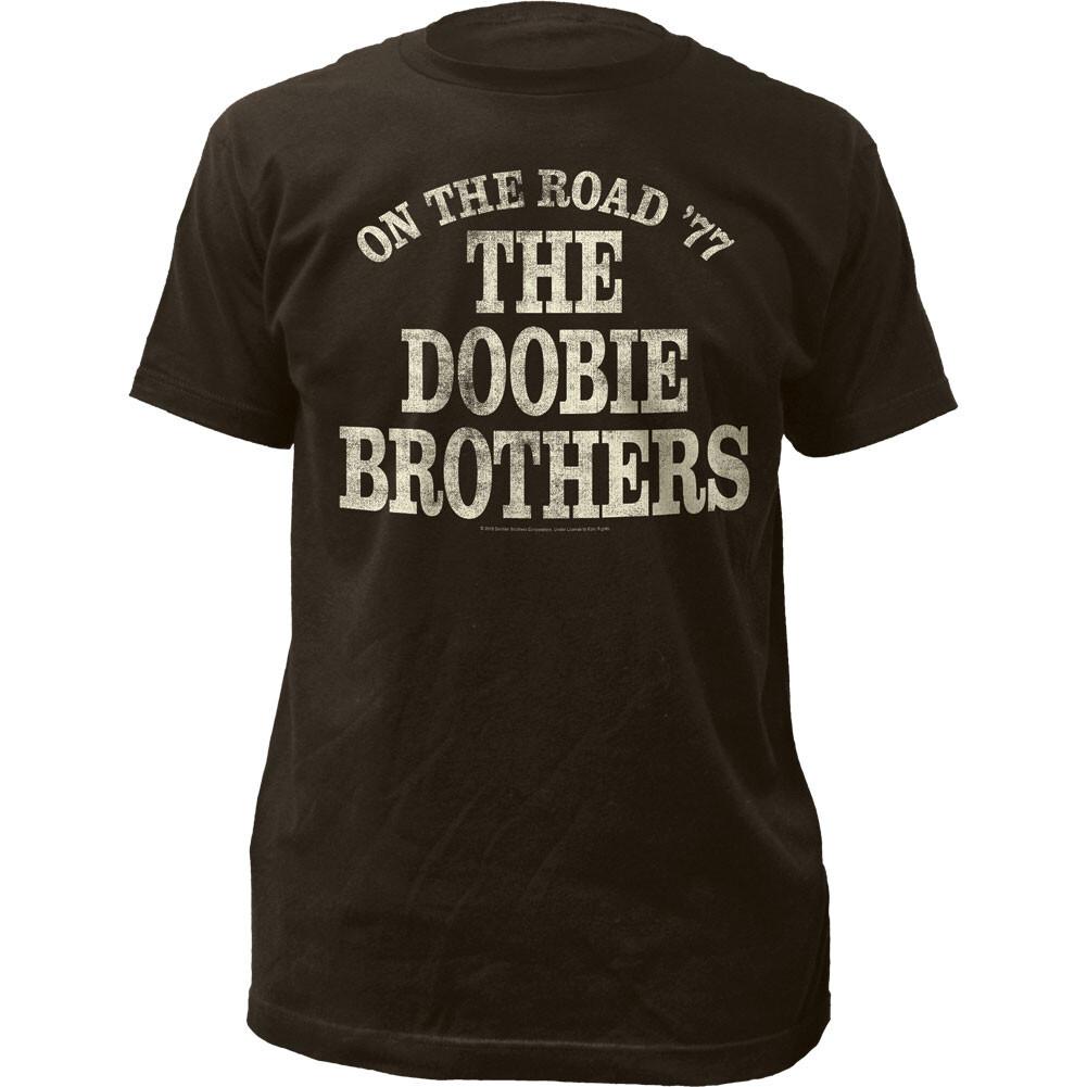 26 The Doobie Brothers On The Road 77 Mens T Shirt Rock And Roll Band Tee New Black Unisex T-Shirt