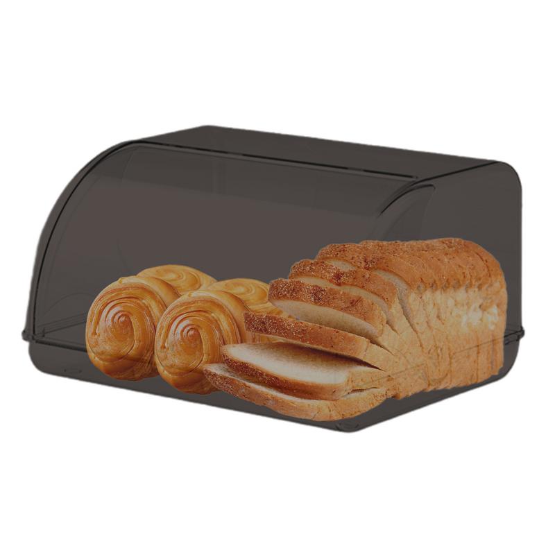 Bread Box For Kitchen Counter Bread Holder With Lid Makeup Organizer Desktop Storage Box For Homemade Bread Bagel Muffins Rolls