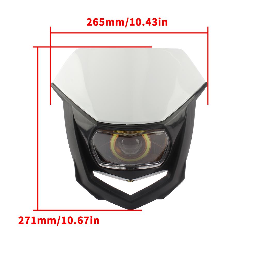 Мотоциклетная фара для Honda Kawasaki Yamaha Аксессуары для мотокросса Универсальная передняя фара Грязевой велосипед Эндуро Светодиодная фара