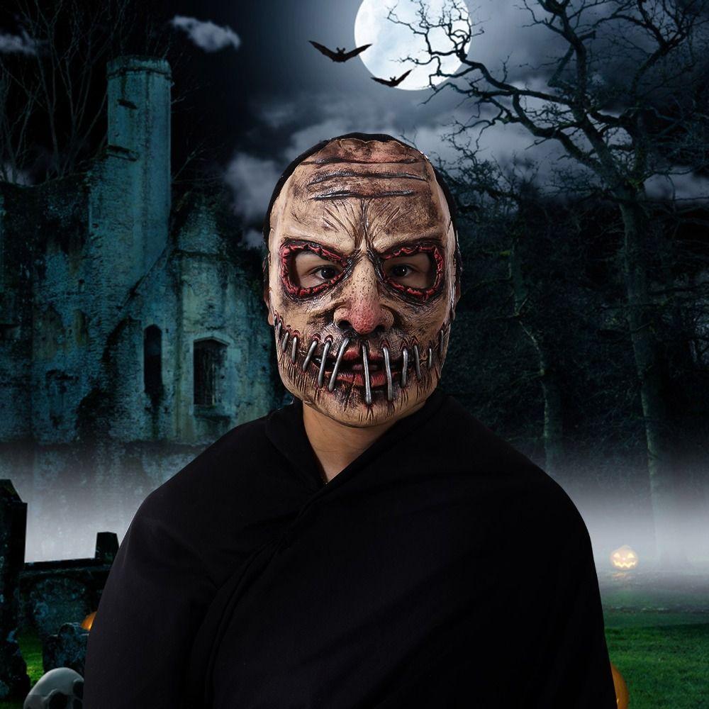 Маска на Хэллоуин «Большой рот», маска призрака, имитация головного убора, маска ужаса, маска призрака, фестивальная вечеринка