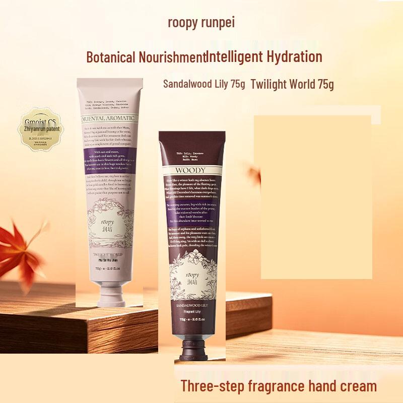 Roopy Botanical Fragrance Hand Cream Duo - Poetic Collection