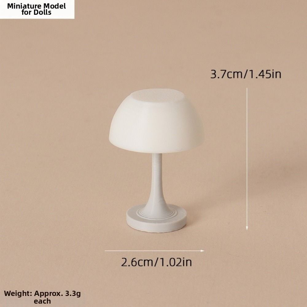 1:12 Dollhouse Miniature Desk Lamp Simulated Pattern Bedroom Lamp Dollhouse Furniture Decoration
