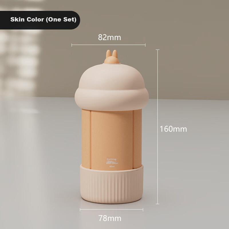 Lehuolvxing Portable Silicone Liquid Dispenser Bottles for Shampoo, Shower Gel, Cosmetics, Travel Essentials