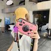 Bags Photo Camera Bag 2025 New Summer Cartoon Cute Printed Girl Fashion Versatile Messenger Small Square Bag Tide