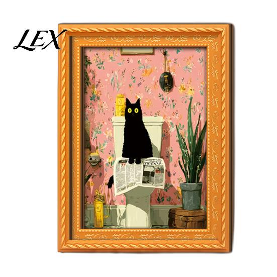 DIY Photo Display for Lockers Funny Wooden Fridge Magnets Frame, Retro Cute Cat Pattern Magnetic Refrigerator Picture Frames Locker Magnet Holder Home