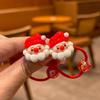 2 PCS Christmas Lovely Cartoon Girls Elastic Hair Bands Hair Accessories Children Hair Ties Baby Headwear