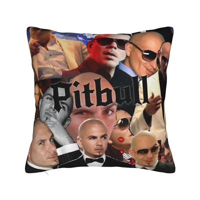 Singer Pitbull Tour  Pillowcases Merch Soft Cushion Cover Decorative  Pillow Case Cover Home Multi Size