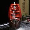 Backflow Incense Burner with 10 Cones Creative Air Freshener Waterfall Incense Cone Holder Home Zen Decoration Aromatherapy Ornament for Spa