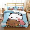 Cute Bubu Dudu Cartoon Bear Panda Duvet Cover Kawaii Bedding Sets Soft Quilt Cover And Pillowcases Single/Double/Queen/King Boys