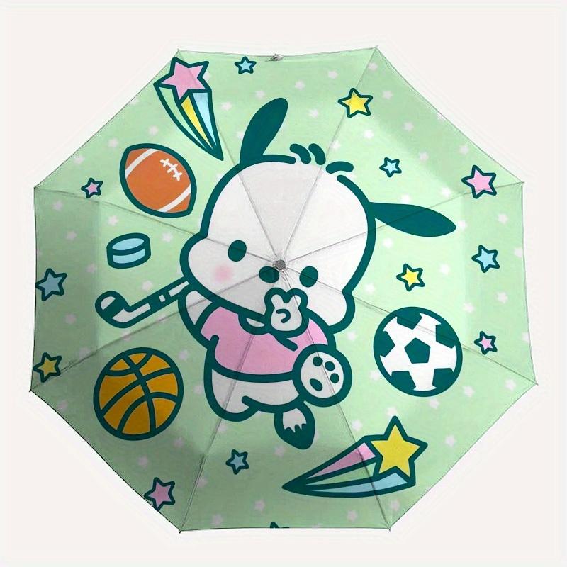 1pc Cute Sports Friends Umbrella with Plastic Handle,Suitable for All Seasons Home Travel Outdoor UmbrellaSanlio344
