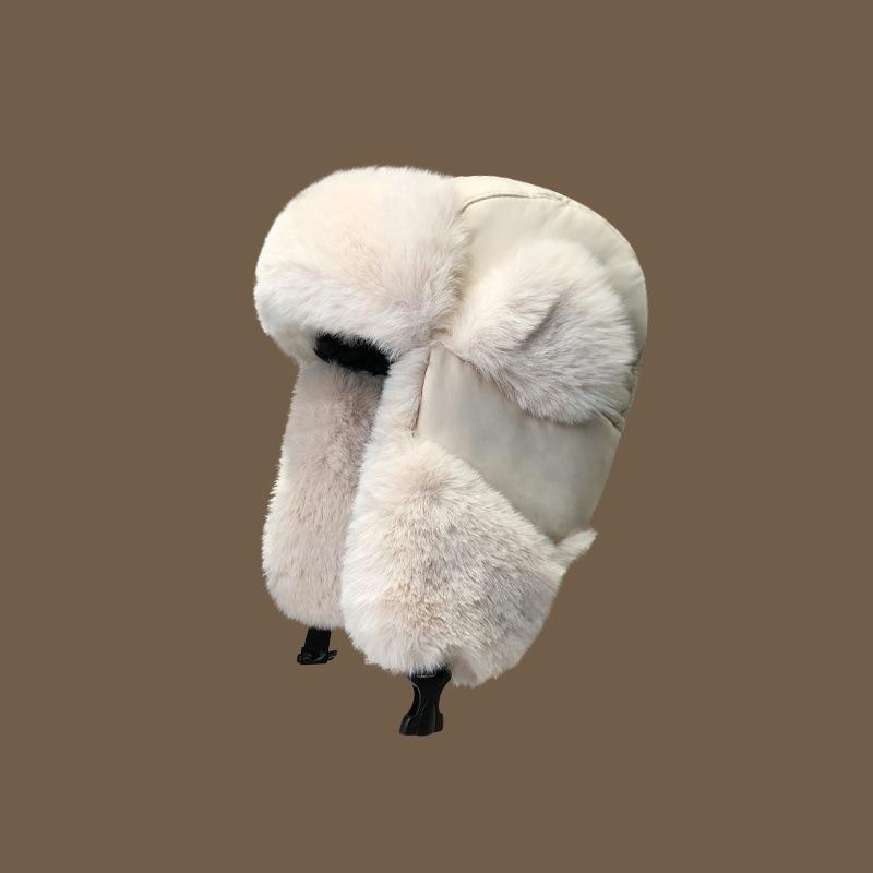 Шапка Лей Фэна для женщин на зиму, утолщенная бархатная теплая хлопковая шапка для верховой езды, ветрозащитная, с защитой ушей, снежная шапка, холодная шапка для северо-востока, мужская