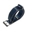 Watch Premium G10 Silk Touch Nylon 20mm Deluxe Nylon NATO Type Watch 20mm [Naval Co.] NATO-type Strap, Navy/Gray, Wide, Strap, Navy/Gray,