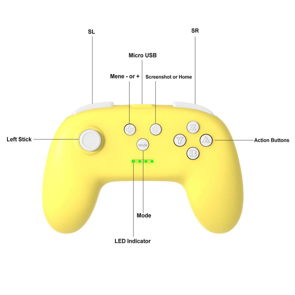 Wireless Bluetooth Gamepad for Switch NS Lite Dual Vibration