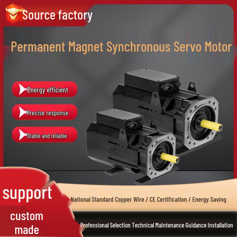 High-Precision Permanent Magnet Synchronous Servo Motor with High-Response Servo Drive