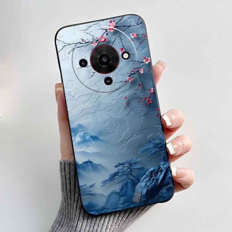 Милый мультяшный чехол для ZTE Blade A76 5G Z2469N Capa Funda Печатный корпус Защитная крышка Мягкий силикон Черный корпус Coque