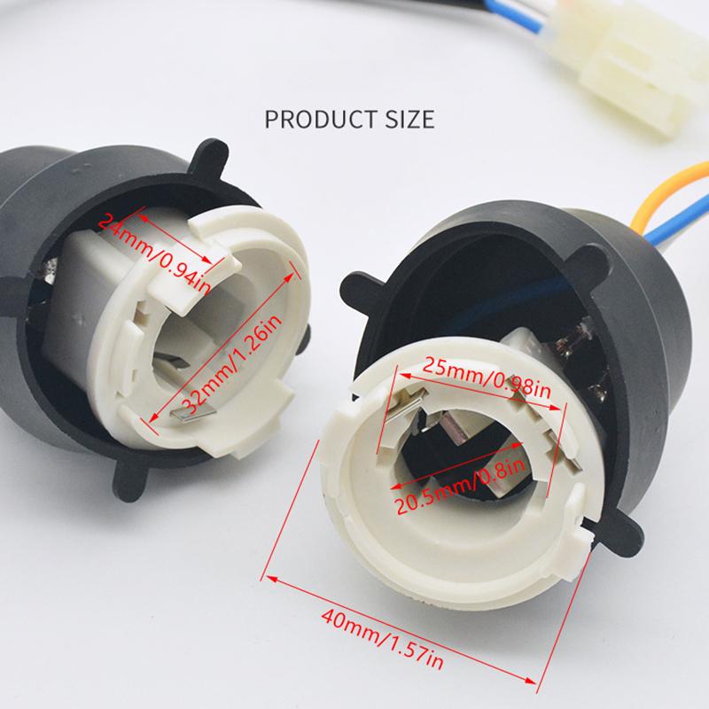 Новый цоколь фары мотоцикла Ba20D, разъем лампы, адаптер основания, подходит для Rex Rs 400 450 500