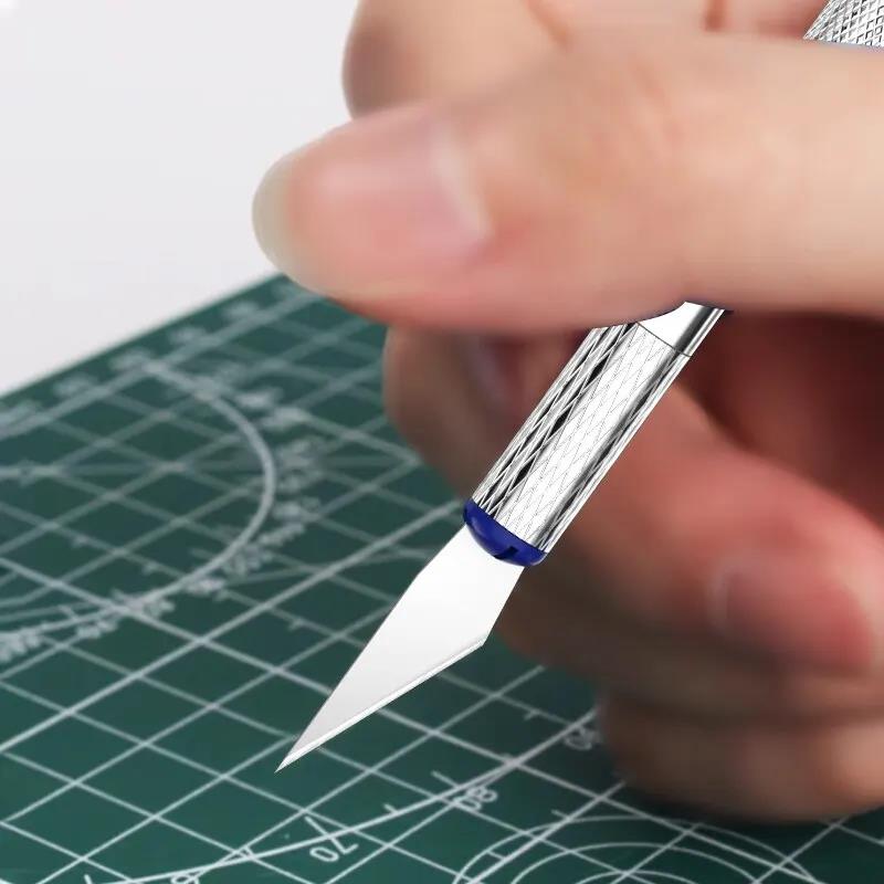 13pcs Portable Metal Carving Knife Pen Set Art Seal Cutting Manual Tool Kit Non-Slip Precision Repair Gadget For Paper Cuttings