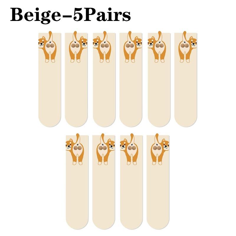 Женские забавные мультяшные носки до середины икры весна лето осень повседневные унисекс модные дышащие удобные креативные многофункциональные носки