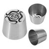 Large Size Flower Squeeze Mouth Creative Cream Nozzles Pleated Cream Piping Tips  Kitchen Gadgets