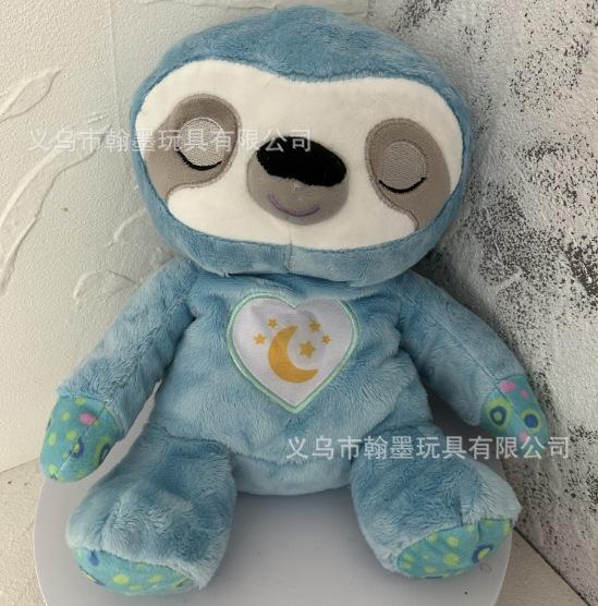 Breathing Glowing Talking Sloth Music Plush Toy, 4 Modes Soothing Companion for Sleep, New Stuffed Animal