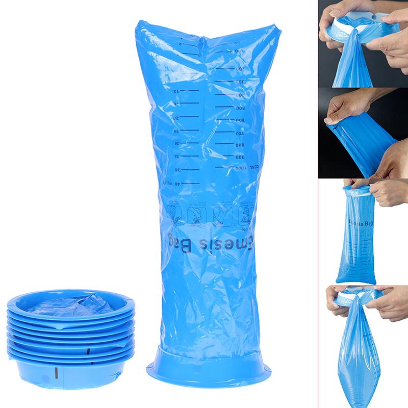 10 Pack Emesis Bag Disposable Vomit Bags Aircraft & Car Sickness Bag Nausea Bag