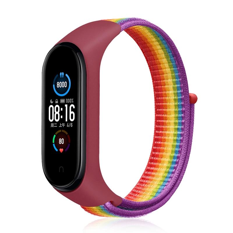 Нейлоновая плетеная петля Solo для Xiaomi Mi Band 5 6, ремешок-браслет, ремень Mi Band 3 Mi Band 4, браслет для Xiaomi Mi Band 6, 5, ремешок для часов