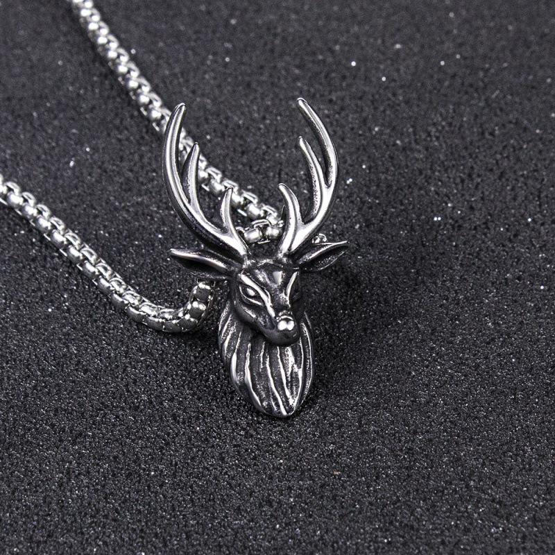 Ретро Подвеска в виде головы оленя - Женские рождественские украшения с животными