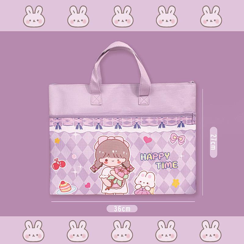 Сумка для учебников Capybara Students из холста, большая вместимость, с застежкой-молнией, школьный пакет, школьные канцелярские принадлежности, сумка для документов для студентов