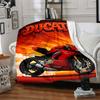 1pc Ducati Motorcycle Blanket Soft All Season Throw with Vibrant Design, Perfect for Home, Travel, and Gifts, Ideal for Naps and Camping