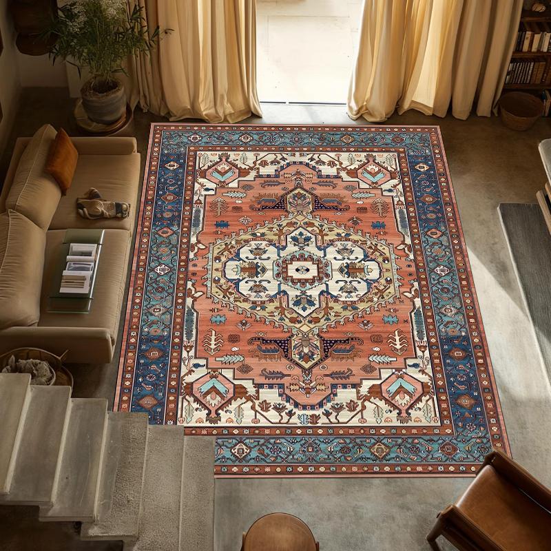 Thisis A Vintage Persian Kids Room Rug Non Slip Stain Resistant Playroom Bedroom Living Room Nursery Carpet Home Decor Mat