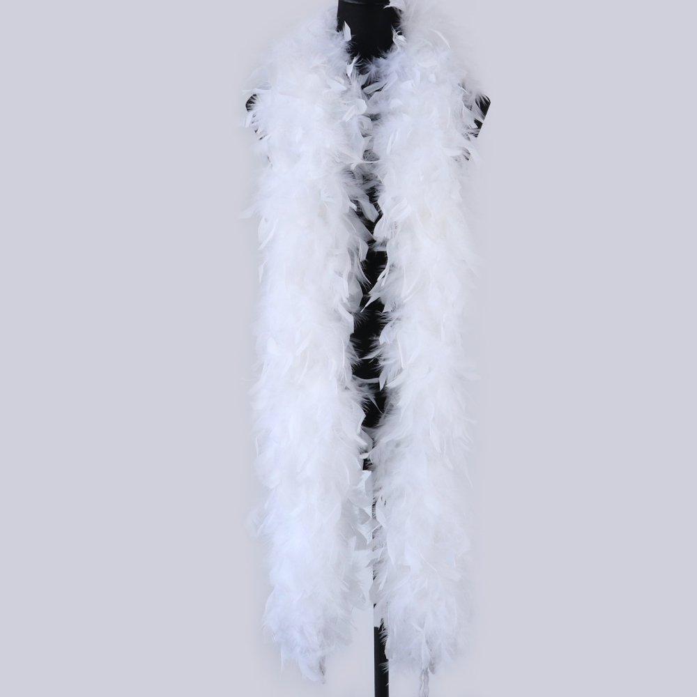 2M Turkey Marabou Feathers Boa 90g Colored Plumas Dress Shawl DIY Craft Wedding Scarf Decor Sewing Costume Party Cosplay Dress